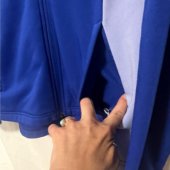 The North Face Royal Blue Two Toned Softshell Jacket Activewear Hiking Layering - Picture 7 of 12